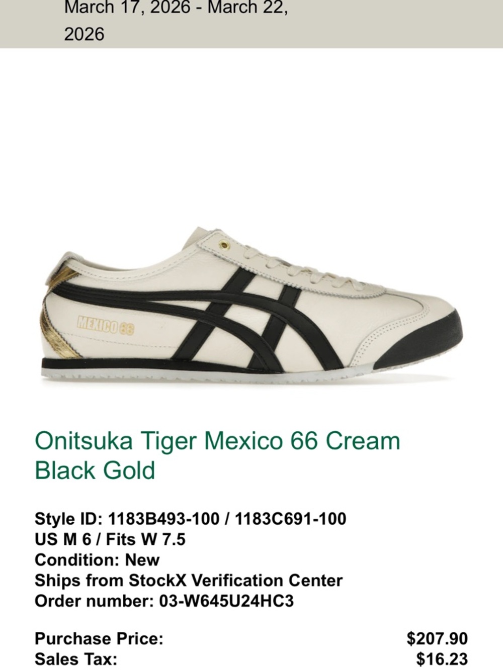 Onitsuka Tiger Mexico 66 - Picture 5 of 5